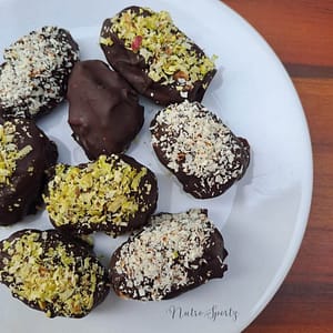 An image of stuffed dates on a plate.