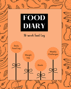 An image of a journal to track meals daily.
